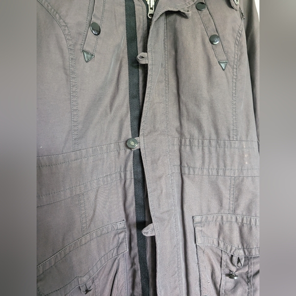 Jacob Connexion Cargo Jacket with faux fur hood size medium - Picture 5 of 10